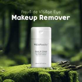 SkinSanity Aqua de Visage Eye Makeup Remover & Facial Cleanser  5 fl oz