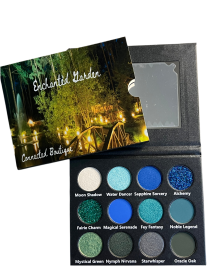 Enchanted Garden Green/Blue color story 12 shade eyeshadow palette