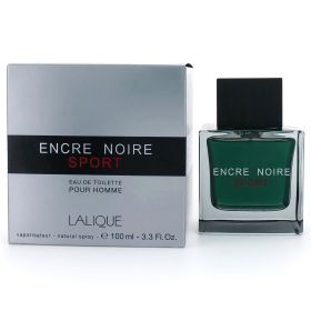 Encre Noire Sport by Lalique, 3 oz Eau De Toilette Spray for Men
