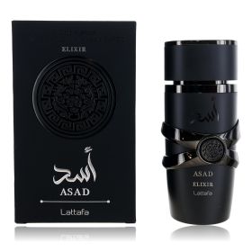 Asad Elixir by Lattafa, 3.4 oz Eau De Parfum Spray for Men