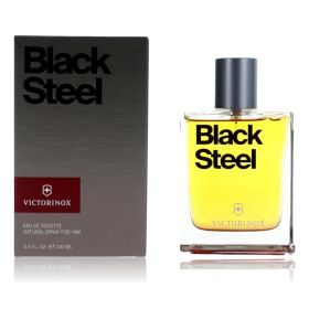 Black Steel by Swiss Army, 3.4 oz Eau De Toilette Spray for Men