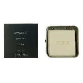 Awaken [08:00 GMT] by Tumi, 5.3 oz Bar Soap for Men with Aluminum Case.