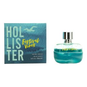 Festival Vibes by Hollister, 3.4 oz Eau de Toilette Spray for Men
