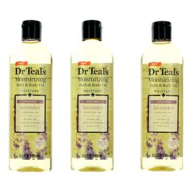 Soothing Lavender Essential Oil by Dr. Teal's, 3 Pack 8.8 oz Moisturizing Bath & Body Oil