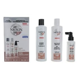 Nioxin 3D Care System Kit 3 by Nioxin, For Colored Hair Light Thinning, Balanced Moisture