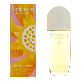 Sunflowers Golden Vibe by Elizabeth Arden, 3.3 oz Eau de Toilette Spray for Women