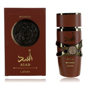 Asad Bourbon by Lattafa, 3.4 oz Eau de Parfum Spray for Men