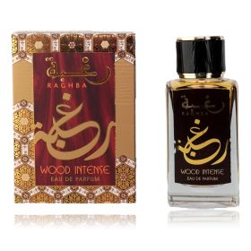 Raghba Wood Intense by Lattafa, 3.4 oz Eau de Parfum Spray for Men
