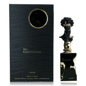 His Confession by Lattafa, 3.4 oz Eau de Parfum Spray for Men