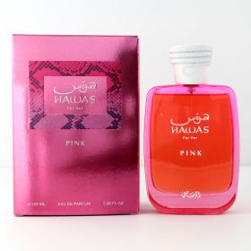 Hawas Pink by Rasasi, 3.38 oz Eau De Parfum Spray for Women