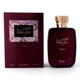 Hawas Diva by Rasasi, 3.3  oz Eau De Parfum Spray for Women