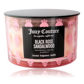 Juicy Couture 16.5 oz Soy Wax Blend 3 Wick Candle - Black Rose Sandalwood