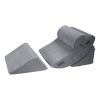 Wedge Pillow for Sleeping, 4 Pcs Adjustable Orthopedic Bed Wedge Set, Support Leg Neck Shoulder, Post Surgery Pillow for Back Pain, Acid Reflux