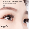 No Glue Soft Magnetic Clip On Eyelashes, Pearl Decor Sparse Light Shadow Reusable Lashes Glitter Star Twinkle Stage & Party Eye Makeup