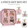 4-Piece Set, Women's Eau De Parfuma Spray Gift Box, Long Lasting Fragrance, 4 Different Flavor, Perfect For Holiday Gifts, Dating, Daily Life, Parties