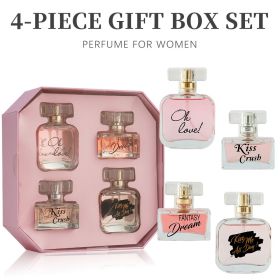 4-Piece Set, Women's Eau De Parfuma Spray Gift Box, Long Lasting Fragrance, 4 Different Flavor, Perfect For Holiday Gifts, Dating, Daily Life, Parties