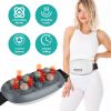 1Pc Abdominal Massager Anti Cellulite Remover Machine Electric Stomach Tummy Massager Automatic Bian Stone Kneading Massager with 5 Modes 3 Heat 3 Spe