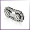 Premium Bike Chain Gear Spinner Fidget Toy - Smooth Stainless Steel Sprocket Design for Anxiety Relief, Focus