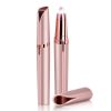 Rechargeable Eyebrow Hair Remover - Portable Electric Eyebrow Trimmer & Painless Epilator Razor Pen with Built-in LED Light for Shaping Brows