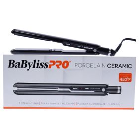 Porcelain Ceramic Straightening Flat Iron - Model BP9557UC - Black by BaBylissPRO for Unisex - 1 Inch Flat Iron