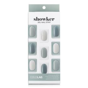COLOLAB - Showker Gel Nail Strip # CNF703 Mint Blended 649045 1pcs