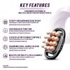 16-Head Muscle Massage Gun Deep Tissue Percussion Massager, Handheld Wireless Electric Body Massager for Pain Relief, Athletic Recovery