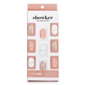 COLOLAB - Showker Gel Nail Strip # CSA201 Gold Line Beige 899555 1pcs