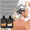 Men Curly Coily Hair Shampoo & Conditioner Set, Frizz Tamer Ultra Nourishing Hair Care Kit with Macadamia Shea Butter Coconut Oil