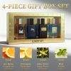 4-Piece men's Perfume Gift Set (0.68oz Each ) - 4Long-Lasting Fruity aroma & Fresh Scents, The Perfect Holiday, Date & Party Gift