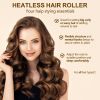 Overnight Heatless Hair Curler, Heatless Curls Satin Flexi Rods with Hook, Versatile Curling Tool for All Hair Types - Blue