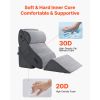 Wedge Pillow for Sleeping, 4 Pcs Adjustable Orthopedic Bed Wedge Set, Support Leg Neck Shoulder, Post Surgery Pillow for Back Pain, Acid Reflux