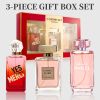 3-Piece Set, Women's Eau De Parfuma Spray Gift Box, Long Lasting Fragrance, 3 Different Flavor, Perfect for Holiday Gifts, Dating, Daily Life, Parties