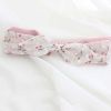 Cute Bowknot Headband White Pink Cherry Hairband Chiffon Linen Hair Ribbon Hair Accessories Hair Wrap