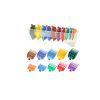 10pcs Color Guards Set Universal Fit For All Hair Clipper Compatible with Most Wahl Clippers  With Clipper Guard Holder Tray For Barber Fade comb  -1/