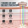 Red Light Therapy Wand for Face, 7-Color LED Facial Wand Red Light Therapy Device with Heatig Therapy| Microcurrent Vibrating Massage