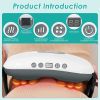 1Pc Abdominal Massager Anti Cellulite Remover Machine Electric Stomach Tummy Massager Automatic Bian Stone Kneading Massager with 5 Modes 3 Heat 3 Spe