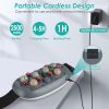 1Pc Abdominal Massager Anti Cellulite Remover Machine Electric Stomach Tummy Massager Automatic Bian Stone Kneading Massager with 5 Modes 3 Heat 3 Spe