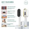 3-in-1 Electric Scalp Massager Brush for Hair Oil Applicator & Liquid Guide Comb