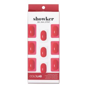 COLOLAB - Showker Gel Nail Strip # CSF511 Kiss You Red 641094 1pcs