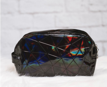 Waterproof Cosmetic Bag (Color: Purple/pink)