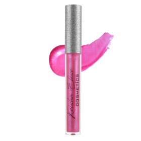 Vegan Glitter Lip Gloss (Color: Pink)