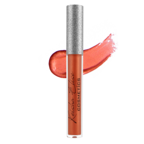 Vegan Glitter Lip Gloss (Color: Orange)