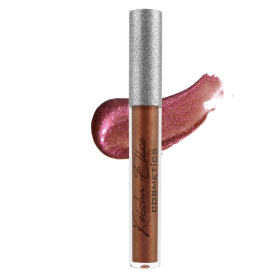 Vegan Glitter Lip Gloss (Color: brown (pink))