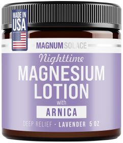Nighttime Magnesium Lotion with Arnica by Magnum Solace (Option: 5 oz Lotion - Lavender)