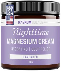 Nighttime Magnesium Cream by Magnum Solace (Option: 4 oz Lotion - Lavender)