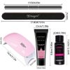 Limegirl Manicure Set 15ml Quick Extension Gel Kit 6W LED Lamp White Clear Pink Hard Gel Semi Permanent For Nails Tool Kit