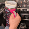 40 oz Insulated Tumbler with Handle, Straw & Trucker Camo Sleeve â€“ Leakproof Stainless Steel Travel Cup