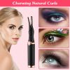 2 In 1 Clip Comb Heated Eyelash Curler Electric Mini Lash Curler Natural Eye Lash Makeup Tool with 3 Temp Settings 15Mins Shutdown
