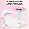 Limegirl UV LED Nail Lamp for Gel Polish, Rechargeable Gel Nail Dryer with UV Gloves, UV Nail Light with 4 Timer Setting and Auto Sensor