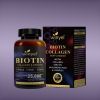Biotin | Collagen | Hyaluronic Acid | Keratin - Support Normal Hair Growth Cycle - Skin & Nails - 25000mcg Vitamins B1, B2, B3